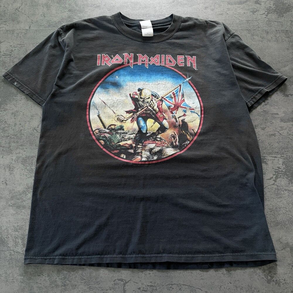 Y2K 2000s Iron Maiden The Trooper T-Shirt Size XL Band Heavy Metal Rock Music